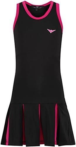 Girls Black Tennis Dress, Pleated Tennis Dress, Junior Tennis Dress, Golf Dress, Girls Sportswear, Netball Dress Girls Black Tennis Dress, Pleated Tennis Dress, Junior Tennis Dress, Golf Dress, Girls Sportswear, Netball Dress