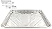 1/2 Size Sheet Cake Aluminum Foil Pan w/Clear Low Dome Lid (Pack of 10 Sets) 17.1 L x 12.3 W x 1.25 D