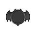 Cool Bat Cell Phone Ring Holder, E-SYB Bat Man Finger Ring for Phone, 360° Rotation Phone Grip Ultra Thin Zinc Alloy Metal Car Mount Kickstand for Universal Phones and Cases(Black)