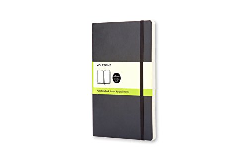 Moleskine classic notebook, pocket, plain, black, soft …