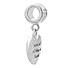 CharmSStory Heart Bible Verse Charm with God All Things are Possible Cross Charm for Bracelets Pendant