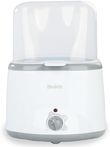 Baby Bottle Warmer Bottle Sterilizer Smart Thermostat 3-in-1 Portable Fast Bottle Warmer with Evenly Warming Breast Milk Or Formula, Real-time Temperature, fit Most of Baby Bottles