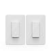 KMC Smart Wi-Fi Light Switch (2 Pack), Wireless Smart Lighting Control, No Hub Required, Single Pole, Requires Neutral Wire, Compatible with Alexa and Google Assistant