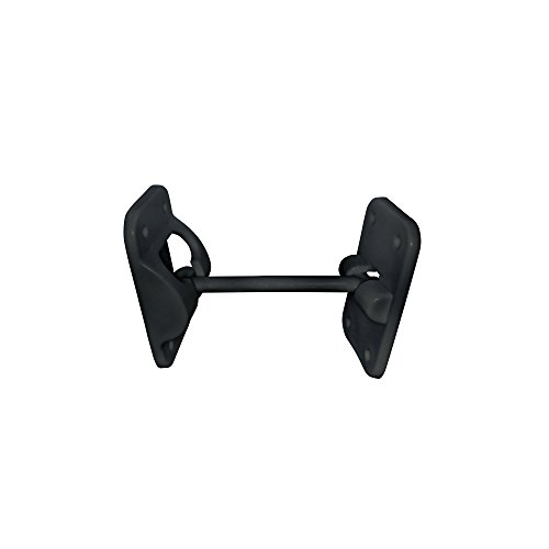 Camp'N T-Style 3 1/2" Door Latch-Holder-Catch with Hardware for RV, Trailer, Camper, Motor Home, Cargo Trailer - OEM Replacement (Black 2-Piece) - Thumbnail 2