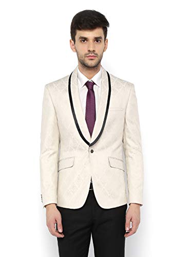 V Dot Men's Shawl Collar Regular Fit Blazer