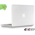 UESWILL Smooth Soft-Touch Matte Frosted Hard Shell Case Cover for MacBook Pro 15" with CD-ROM (Non-Retina)(Model:A1286)+ Microfibre Cleaning Cloth, Clear