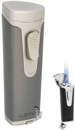 Lotus L20 Torch Flame Lighter Dark Gun Pearl