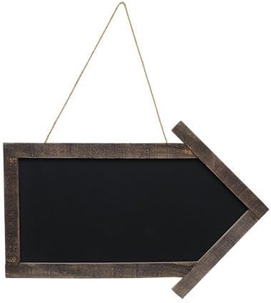 Framed Arrow Blackboard - Primitive Country Rustic Chalkboard Message Board Wall Decor by Hearthside Collection