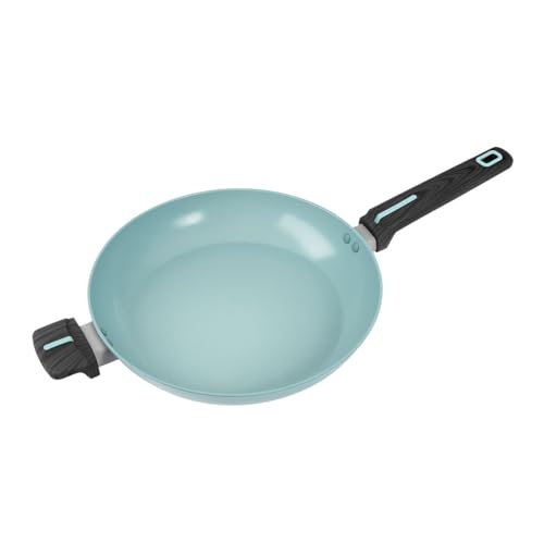 JadeCook Sartén Antiadherente de 30 cm Jade Essentials con Recubrimiento Cerámico de 2 Capas, Mango Tipo Madera Soft Touch, Color Jade