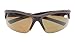 Sports Polarized Bifocal Sunglasses Half Rimless Tinted Glasses Wraparound Designer Style Polarised Sun Readers Brown Frame Brown Lens+2.5