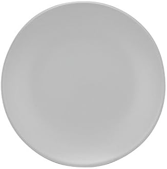 10 Strawberry Street Wazee Matte 8.25" Coupe Salad Plate, Set of 6, White