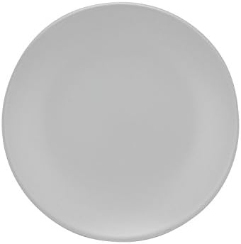 10 Strawberry Street Wazee Matte 8.25" Coupe Salad Plate, Set of 6, White