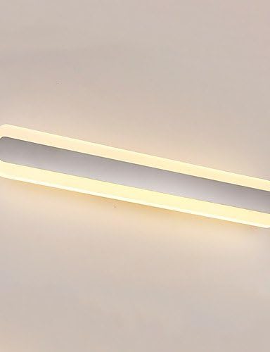 qiuxi Simple fashion Wall lamp 70cm 24W LED Mirror Lamp Bathroom Lights 90-240V Stainless and Acrylic Wall Lights Make-up Lighting , 90-240v-warm white
