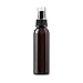 4 oz Amber PET (Plastic) Empty Spray Bottle- Pack of 4