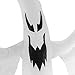Halloween Haunters 7 Foot Inflatable Spooky White Ghost with LED Lights Indoor Outdoor Yard Lawn Prop Decoration - Blow Up Haunted House Party Display - Boo