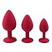 FYGH TShirts Sexxc Toy 4 Color Plug 3 Size Soft Silicone an-âl Plug Sexxc Toy B-ütt Plug with 13 Stone Colors Sexxc Game Toys Adult Product for Couples,M-Pinkthumb 3