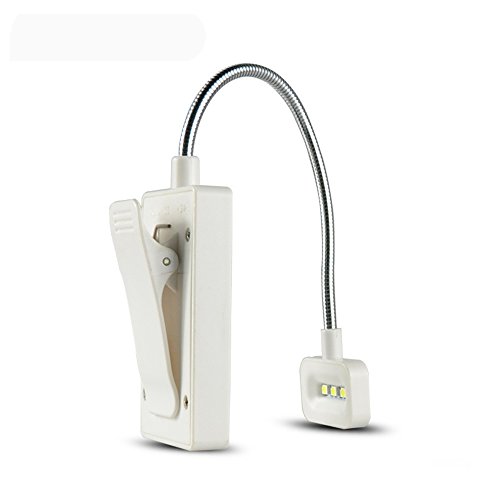 Solar Clip on Book Light,AVEKI LED Solar Powered and USB Rechargeable Reading Lights with Soft Clip, Solar Energy Book lamp for Reading Camping Tent Travel (White)