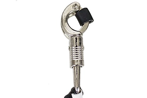 42" Long 1/2" Diameter Black & White Combination Naked Soft Genuine Leather Motorcycle Get Back Whip