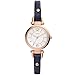 Fossil Women's Georgia Mini Stainless Steel and Leather Casual Quartz Watch