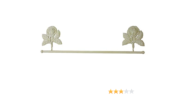 Desconocido TOALLERO Barra Pared FORJA Rosa Blanco : Amazon ...
