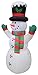 Impact Canopy Inflatable Outdoor Christmas Decoration, Lighted Snow Man, 4 Feet Tall
