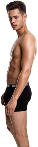 Calzoncillos bóxer de Modal para Hombre, Negro (Black 7), M
