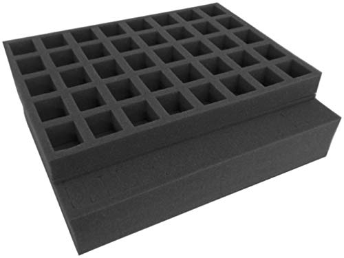 Replacement Tray Set for Gamesworkshop Classic plastic figure case. Carry 40 troops on up to 32mm bases. Ideal for 4 squads 40mm tall, and monsters or vehicles. Perfect for Games Workshop figures