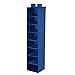 Honey-Can-Do SFT-01275 Hanging Closet Organizer, Blue, 8-Shelf