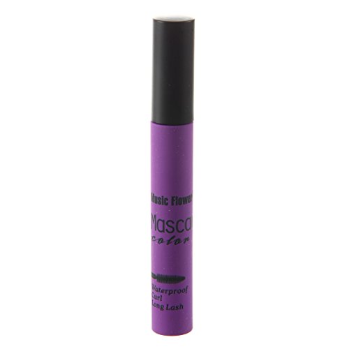 TOOGOO(R) Purple Mascara Long Lengthening Volume Curl Eyelash Grower Makeup Cosplay