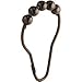 Oil Rubbed Bronze Roller Shower Curtain Rings - Set of 12