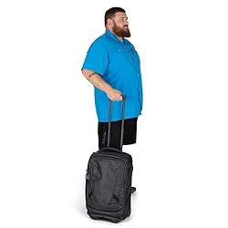 Osprey Transporter Wheeled Carry-On, Raven Black