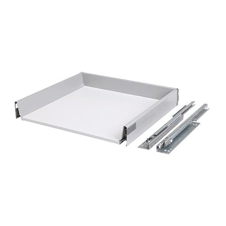 Ikea Rationell Fully Extending Drawer Silver Colour 60 Cm