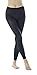STYLEGAGA Women's 80Denier Semi Opaque Solid Color Footless Pantyhose Tights 2pair (M/L, Dark Navy)