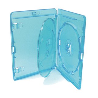 AMARAY DVD Cases Blu-Ray for 3 Discs, 15 mm spine - 20 pack