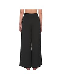 vdrny cómodo pantalones Palazzo de pierna ancha para dama