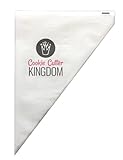 COOKIECUTTERKINGDOM Tipless Piping Bag. 100 Pieces 12 Inches in Professional Grade Thickness. Trusted by Bakers for Cookie, Cupcake, and Cake Decorating.