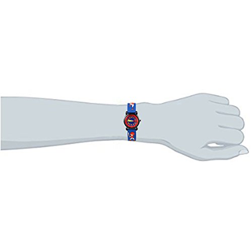 Venhoo Kids Watches Cartoon Waterproof Silicone Children Wristwatches Time Teacher Gifts for Boys Girls (Baseball Blue)