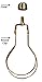 Royal Designs, Inc. CL-2001-BR-2 Heavy Duty Lampshade Clip Adapter with Finial for Round Light Bulbs, 2-Pack, Polished Brass