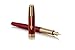 PARKER Sonnet Fountain Pen, Red Lacquer with Gold Trim, Solid 18k Gold Fine Nib