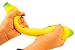 JA-RU Stretchy Banana Toy (12 Fidget Toy Pack) Slow Rising Squishy Fake Banana for Kids. Sand Filled Stress Relief Toy. Gag Gift. Fruit Themed Party Supplies. 3340-12p