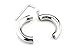 5 Size Stainless Steel Ball Scrotum Metal Penis Cock Ring Delay Sex Toy Men (34mm)