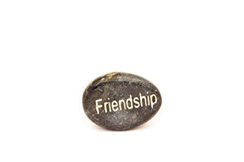 Decorative Forever Gift Metal Tin Box with Stones of Sentiment and Unique theme Poem choice of Friendship, Happiness, Strength, Love, Dream, Hope, Courage (Friendship)