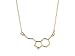 Rosa Vila Happiness Serotonin Molecule Necklace, Happiness Neurotransmitter Necklace, Organic Chemistry Jewelry for Science Lovers, Science Major College Graduation Jewelry, 19” Chain