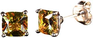 TingleAlexandrite Stud Earrings Sterling Silver Earrings Unique Diaspore Color Change Gem Stud Earrings Fine Jewelry For Women