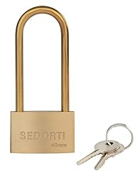 SEDORTI Weather Proof Lock, Keyed Alike Solid Brass
