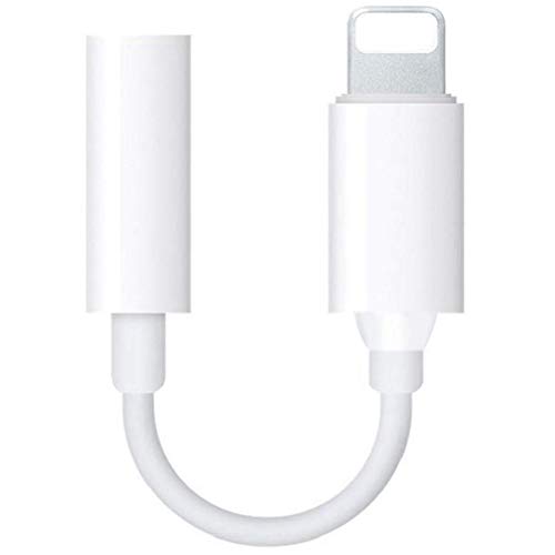 Headphone Adapter 3.5mm Jack Adapter for iPhone7 Adapter Headphones Aux Audio Adaptor Accessories Converter Extender Stereo Music for iPhone7/7Plus/8Plus/X/XS Earphone Adapter Converter Support iOS 12