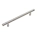 Gobrico Satin Nickel Cabinet Pulls 6-3/10 Hole Centers Brushed Nickel Cabinet Hardware Euro T Bar Stainless Steel Drawer Pulls Dresser Knobs-5 Pack