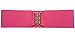 Hip Hop 50's Shop 1950s Style 3” Wide Elastic Cinch Belt for Women Junior and Plus Sizes Handmade in the USA (Hot Pink XL/2X)
