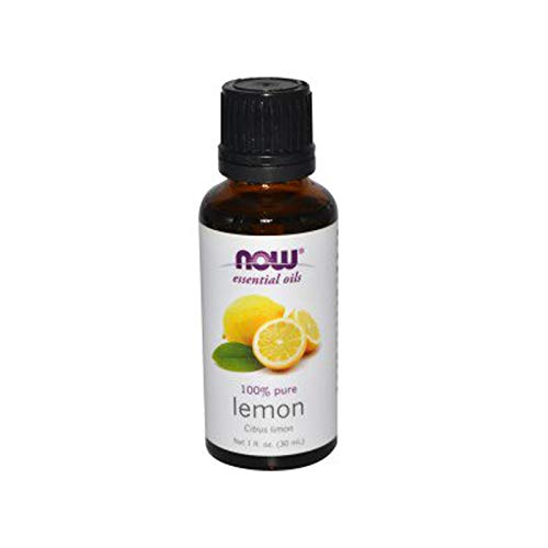 Now Essential Oils, Lemon Oil, Cheerful Aromatherapy Scent, Cold Pressed, 100% Pure, Vegan, 1-Ounce