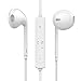 Bluetooth Headphones, Wireless Headset In-Ear Earbuds Sports Sweatproof Earphones For apple iphone 7, 6s, 6 series (White)